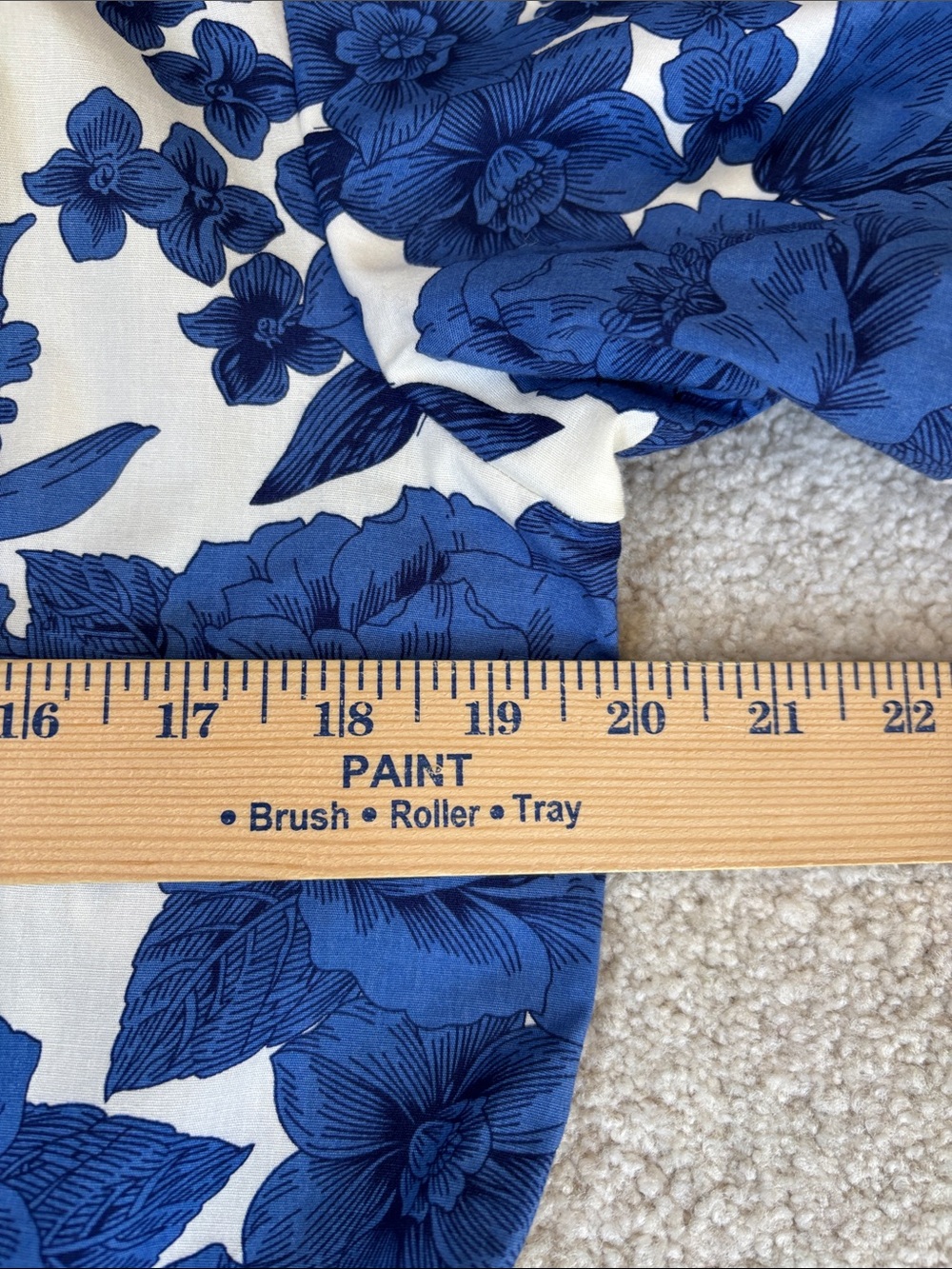 Joie Clemency Floral Puff Sleeve Belted Dress Blue Romantic Wedding Guest 12 - Picture 11 of 16